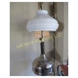 antique Coleman lamp lantern milkglass shade w