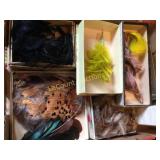 many pheasant feathers and a few others