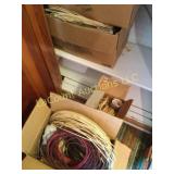 3 boxes chair caining assorted