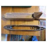 antique weaving tools brought from overseas