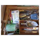 kitchenware sifter utensils dovetail wood box