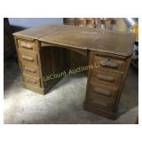 vintage desk middle lifts up comes apart into