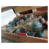 assorted telphone pole insulators many