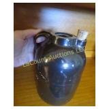 unique brown jug stoneware w cork pour spout