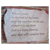 garden stone w prayer