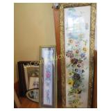 assorted wall decor pansy print framed pictures