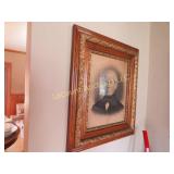 Gorgeous antique ornate framed man picture