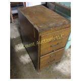 wood antique file drawer