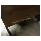 wooden chest w lid good condition