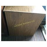hamper woodgrain particle board