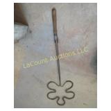 antique rug beater great form