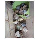 many great stones rocks lake glass