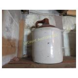 2 tone stoneware jug crock