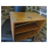 small dovetailed corner wooden crate shelf