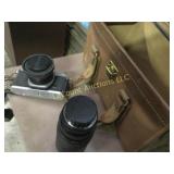 Pentax amera with additional lens and case