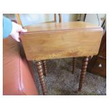 antique accent table drop side great  legs