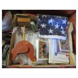 lot of greeting cards new flag and chicken decor