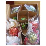 vintage Christmas ornaments hand beaded