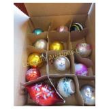 vintage Christmas ornaments indent