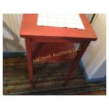 small accent table about 14' x 14'