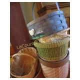 assorted wicker baskets nice selection