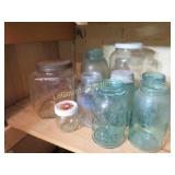 glass jar blue ball canning jars