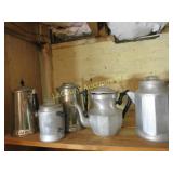assorted coffee pots
