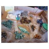 many handmade clay beads nice assortment