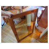 beautiful wood mirror