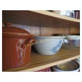 shelf casserole  Wisconsin Pottery stoneware bowl