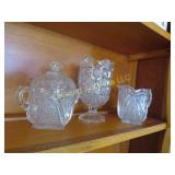 crystal creamer sugar another cut piece