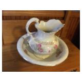 vintage water pitcher and basin