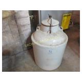 3 gallon red wing stoneware covered crock w lid