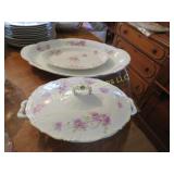 large casserole and 2 platters made in Austria