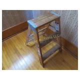small 2 step wooden stool