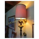 vintage eagle wall lamp w shade