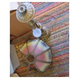 antique table lamp glass shade