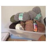 tote with many skeins yarn