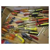 many assorted screw drivers