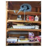 all on shelves paint supplies wash car radio more