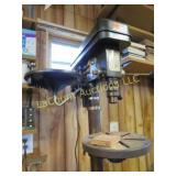 drill press on metal storage cabinet w circular