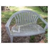 plastic bench