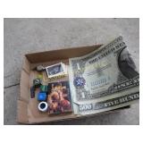 nudie cards pool cue chalk huge dollars whistle