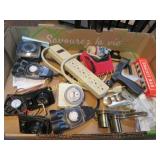 electrical strip timers fans eye loupes dymo label