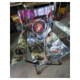 US Marine Corps folding bag chair w bag