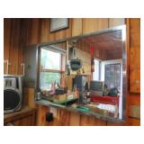 vinage medicine cabinet double door mirrored