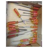 screw driver lot Stanley assorted