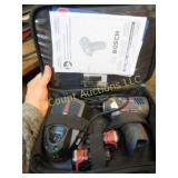 Bosch impact driver in case w batteries charger
