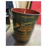 vintage military drinking water barrel survival