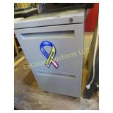 metal 2 drawer file cabinet w contents files books